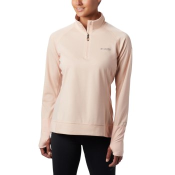 Columbia Ženske Majice S Kapuljačom - Irico Half-Zip Roze | WMEH-31042